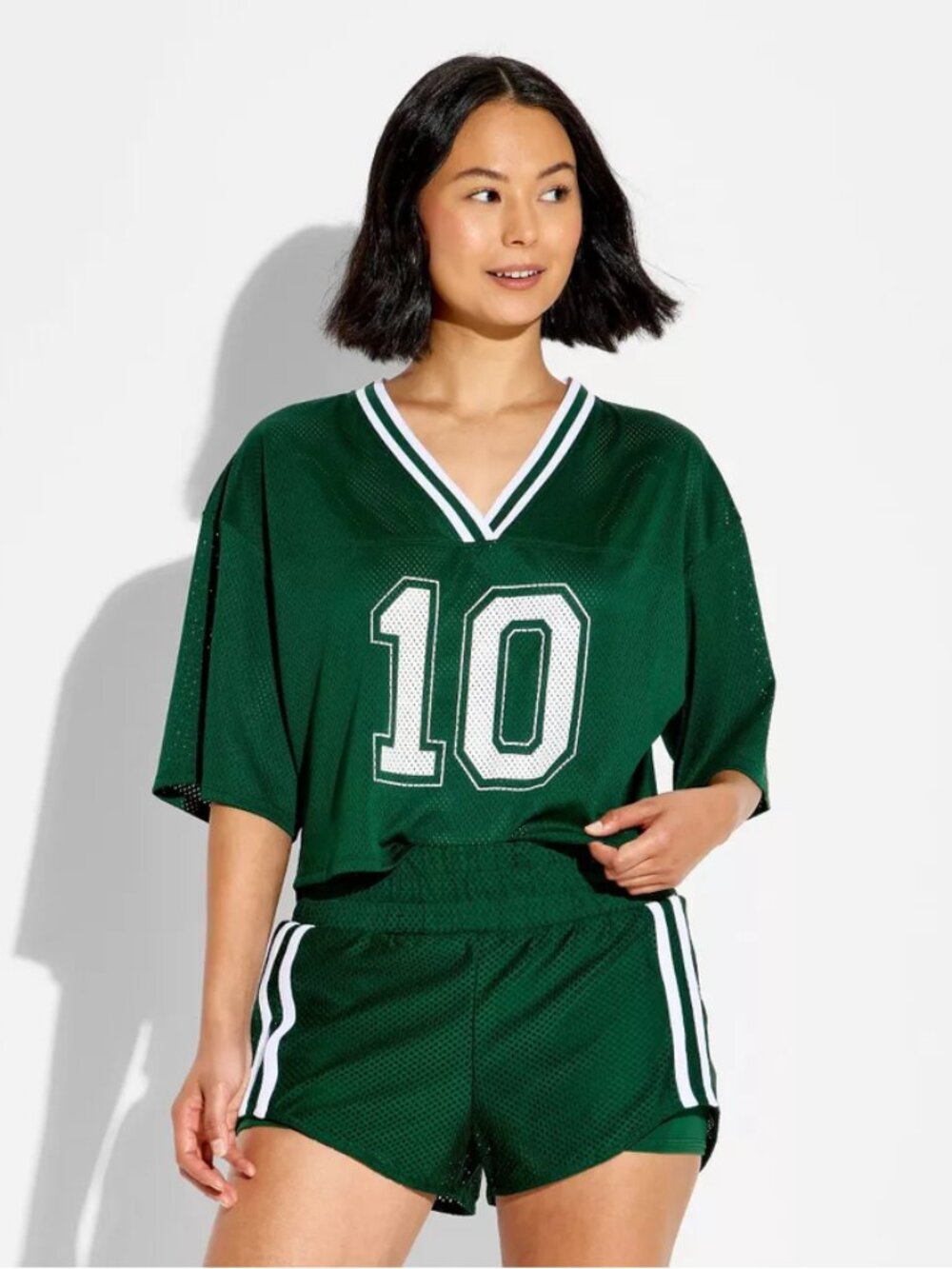 Women's Mesh Jersey Short Sleeve Top - JoyLab Green XXS